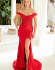 STUNNING LONG DRESS WITH SWEETHEART TOP AND SHEER BONED WAISTLINE_C1647